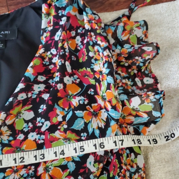 Tahari ASL Floral  Maxi  Dress Cottagecore - Picture 9 of 14